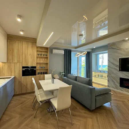 Blue Z Widokiem Na Morze Apartamento